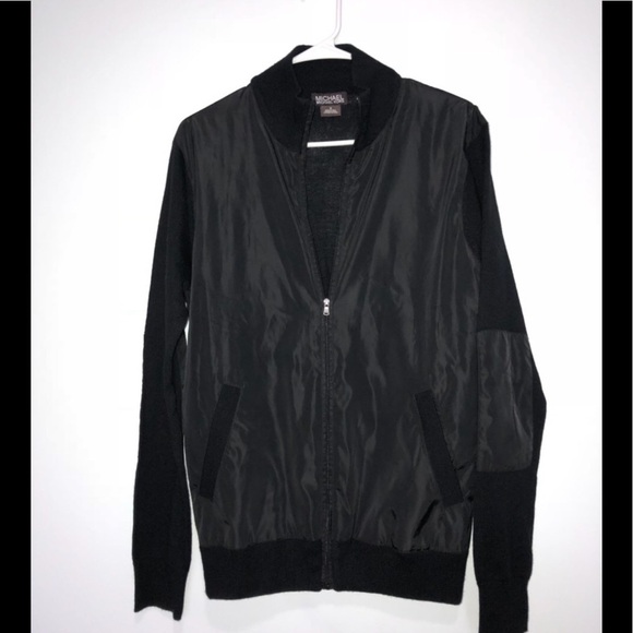 Michael Kors Mens Black Full Zip Cardigan/Sweater - Picture 1 of 8